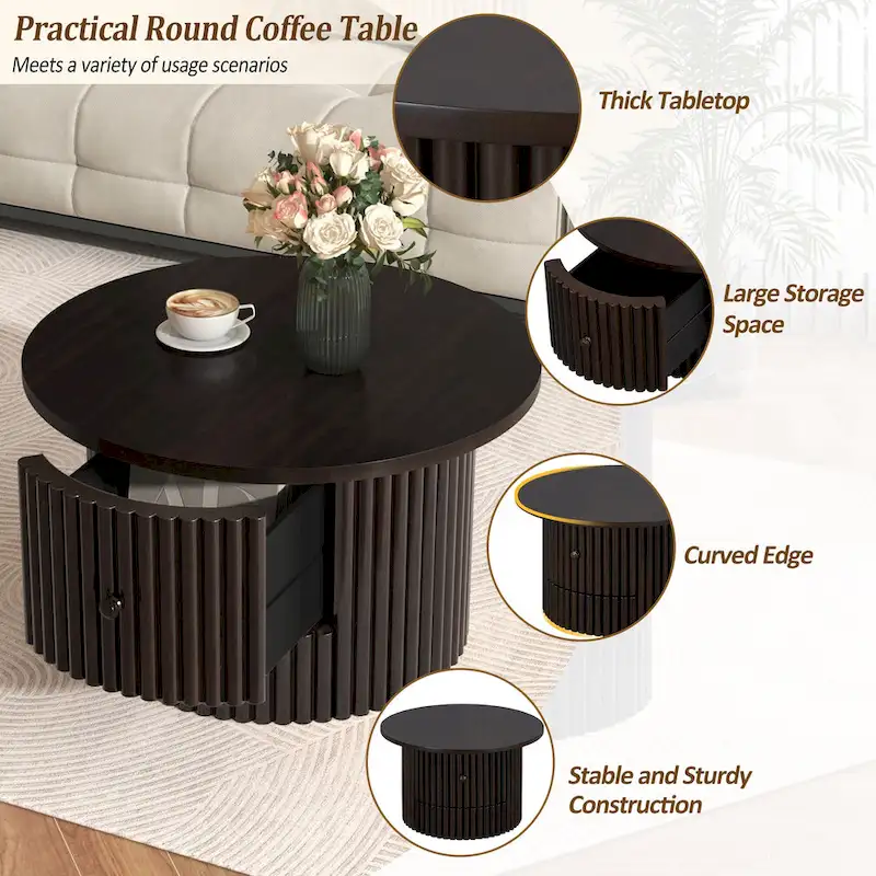 Round Coffee Table 30.5