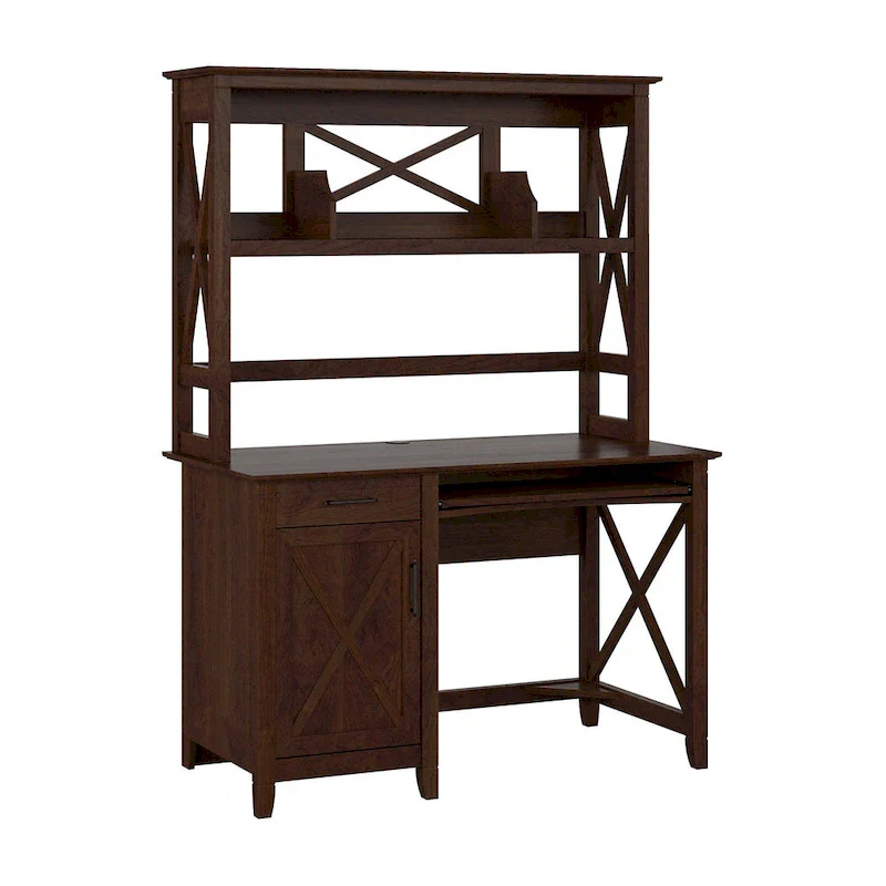 48W Small Computer Desk with Hutch
