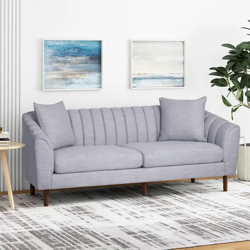 Ansonia Channel-tufted Sofa by Christopher Knight Home