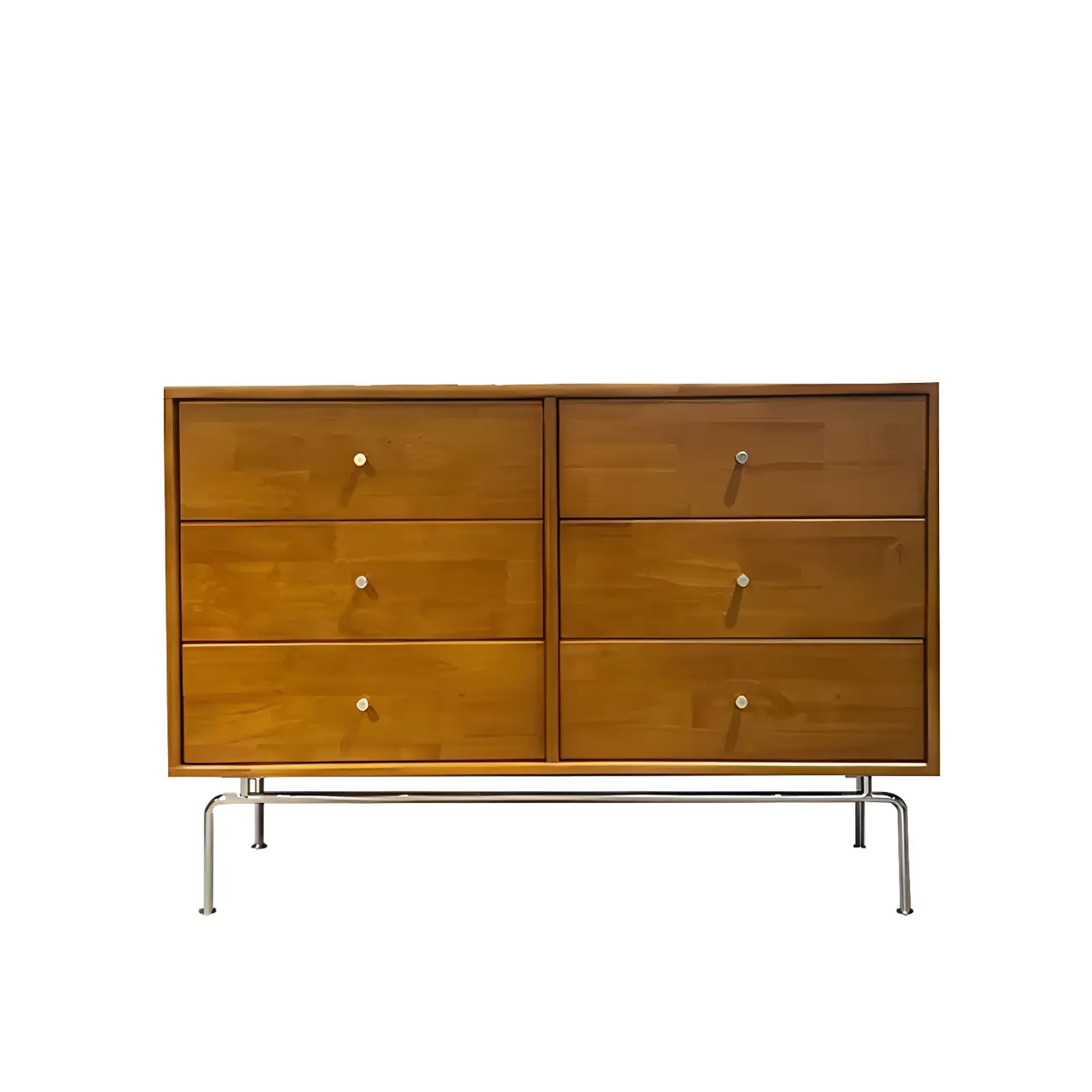 Stylish Wooden Dressers with Gold Accents and Drawers