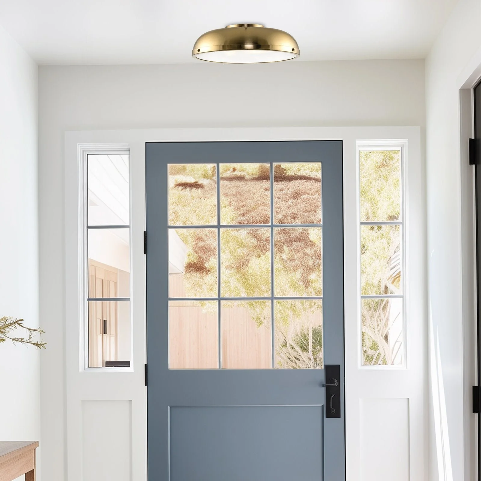 Alston 14 3-Light Modern Semi Flush Mount Close to Ceiling Light