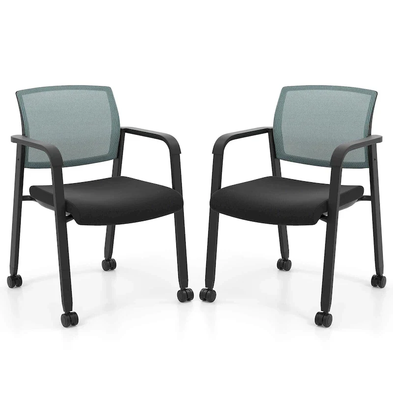 Conference Chairs Set of 2/4 Stackable Office Guest Mesh Chair