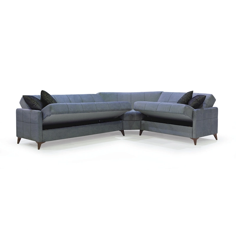 Nazim Fabric Convertible Sleeper Sectional Sofa