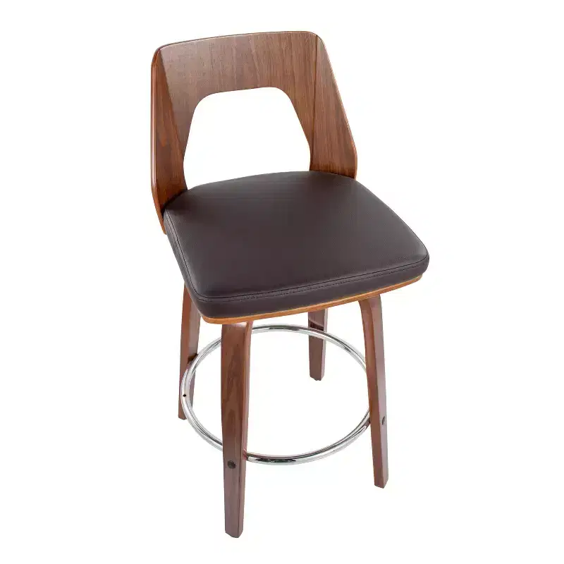 Set of 2 Trilogy Upholstered Counter Height Barstools - Lumisource