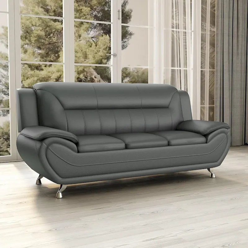 Sanuel 79.2 Faux Leather Pillow Top Arm Sofa