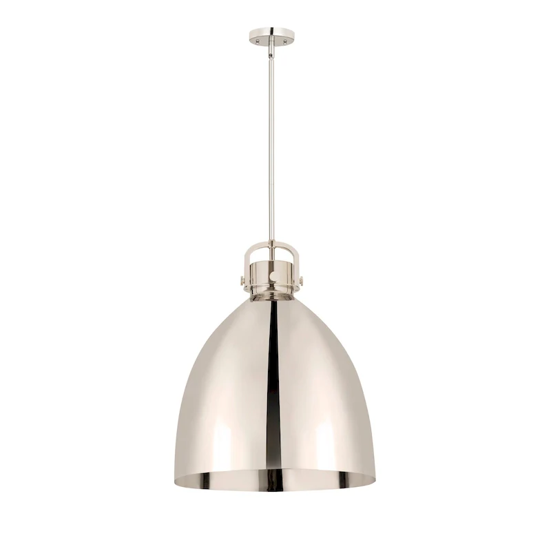 Innovations Lighting Newton Metal Bell - 1 Light 18  Stem Hung Pendant
