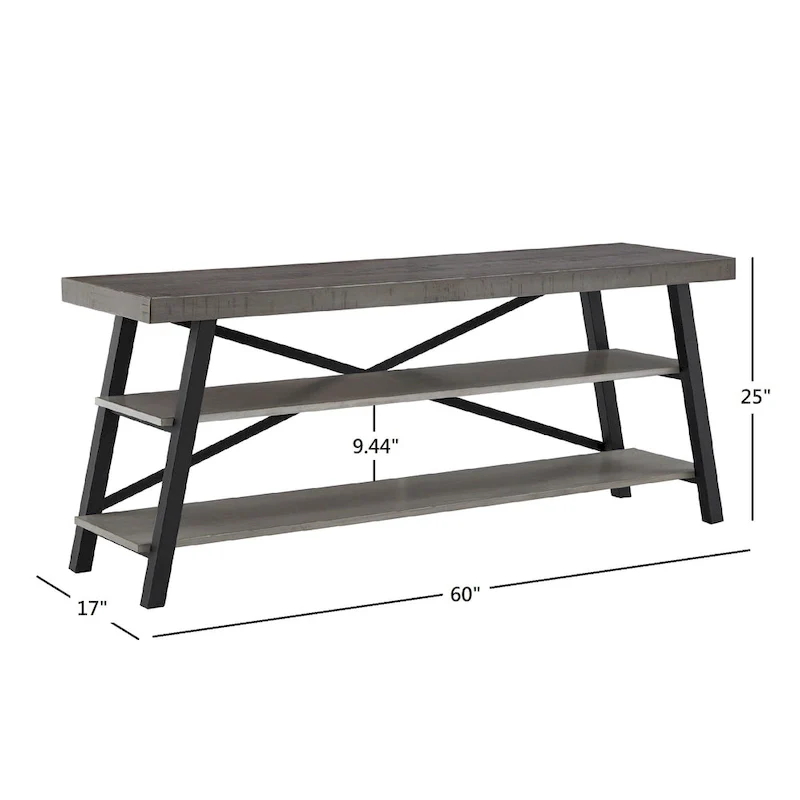 Bryson Rustic X-Base 60-inch TV Stand by iNSPIRE Q Classic