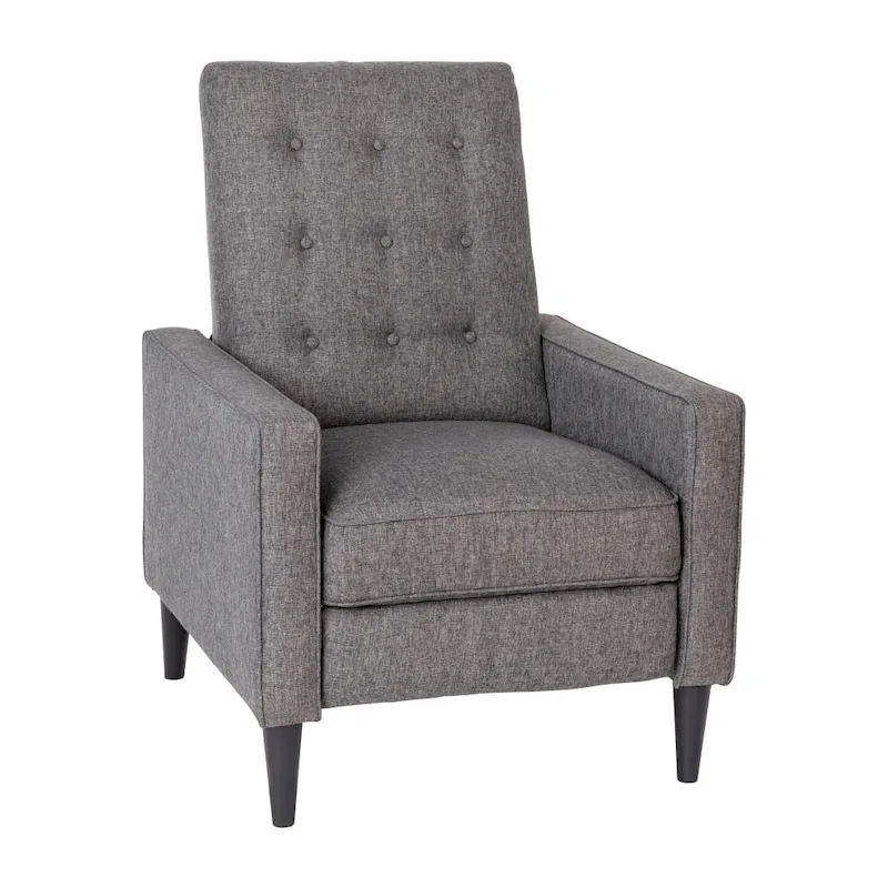 Pushback Recliner with Button Tufted Back