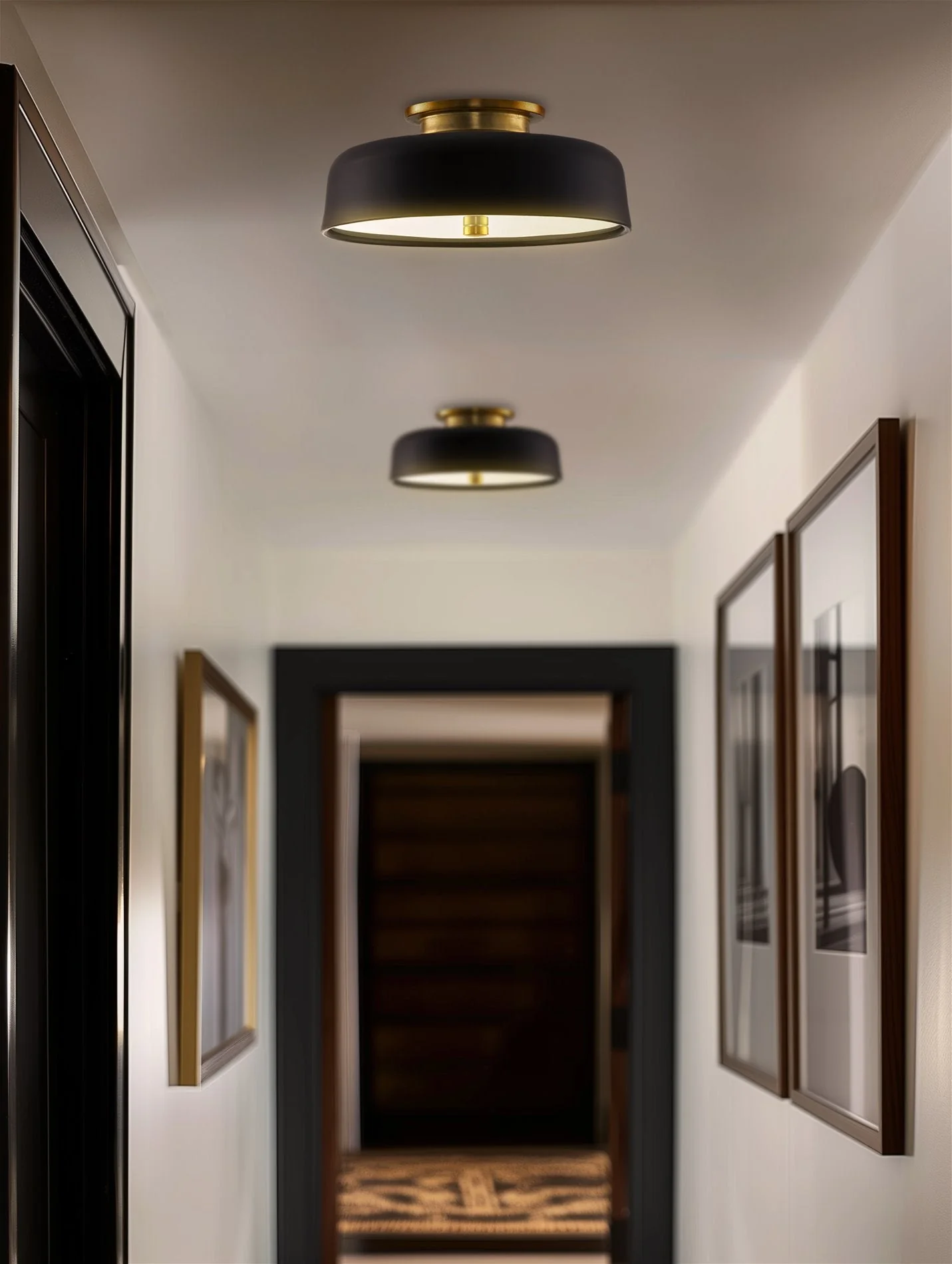 Gianna 12 2-Light Modern Semi Flush Mount Ceiling Light