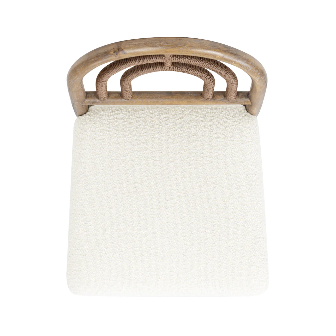 Leon 27' Arched Back Wood & Upholstered Counter Stool, Set of 2