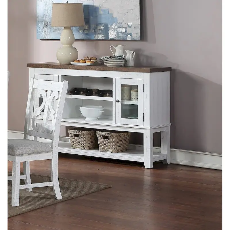 Sever With Open Shelves