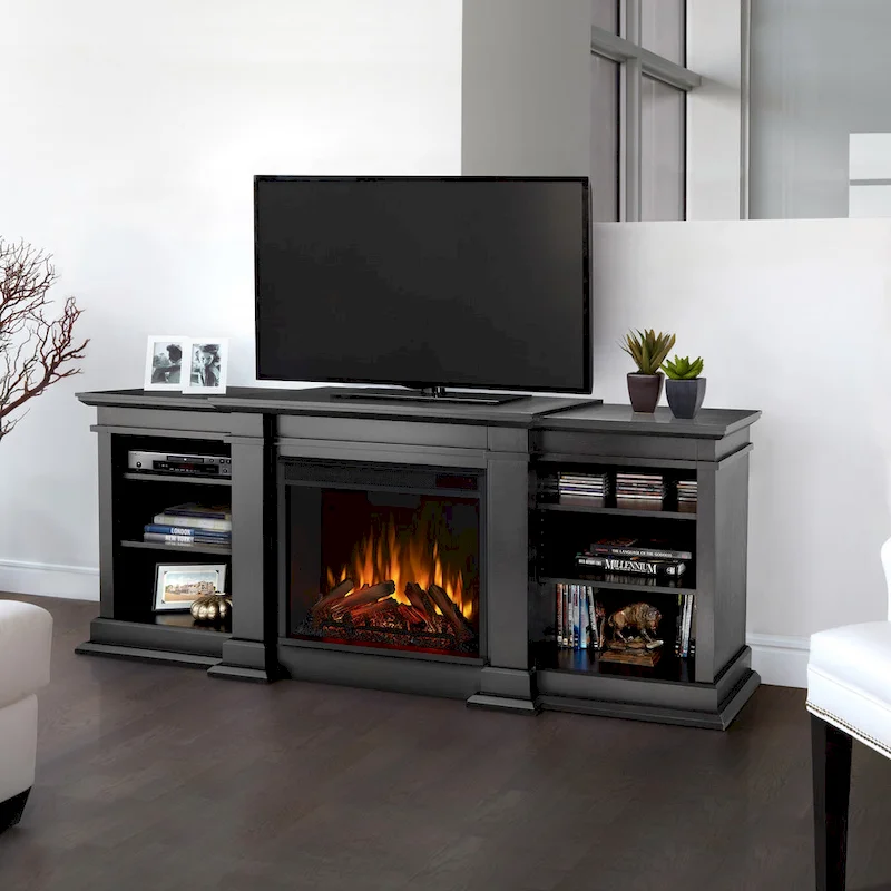 Fresno 72  Media Electric Fireplace by Real Flame