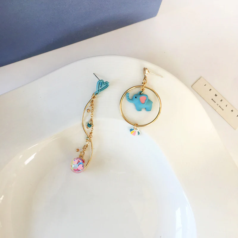 Luninana Earrings -  Little Happy Elephant Earrings YBY021