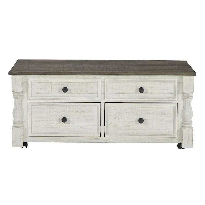 Signature Design by Ashley Havalance White/Gray Lift Top Cocktail Table - 26 W x 46 D x 20 H