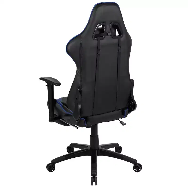 Flash Furniture X30 Gaming Chair Racing Office Ergonomic Computer Chair with Fully Reclining Back and Slide-Out Footrest in Red LeatherSoft