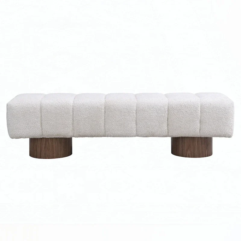 No-Assembly End of Bed Entryway Bench Ottoman