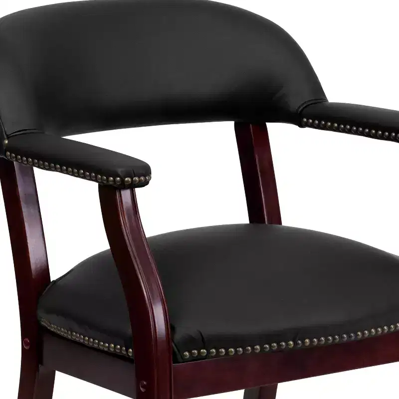 Emma and Oliver Conference Chair with Accent Nail Trim and Casters