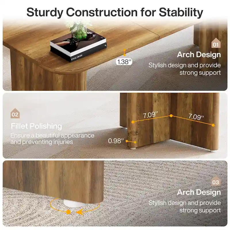 63 Executive Desk, Large Computer Desk Modern Home Office Desk