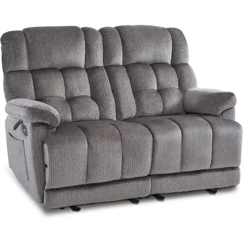 Power Reclining Loveseat, Red/Grey/Beige/Blue/Brown, Heat & Massage, Seats 2