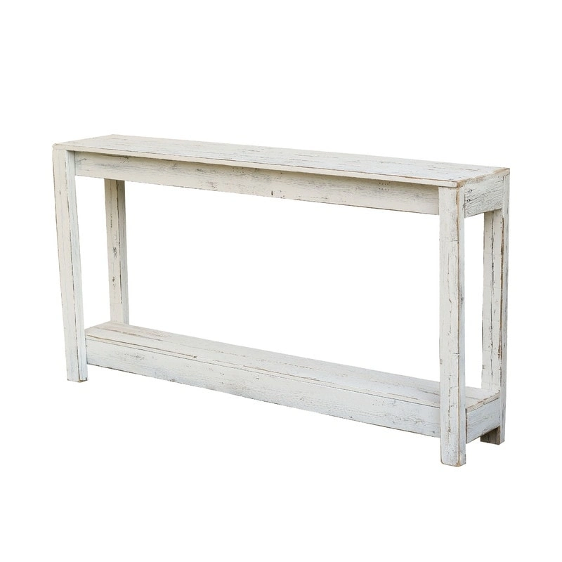 Rustic Farmhouse Handmade Reclaimed Wood Sofa Console Table