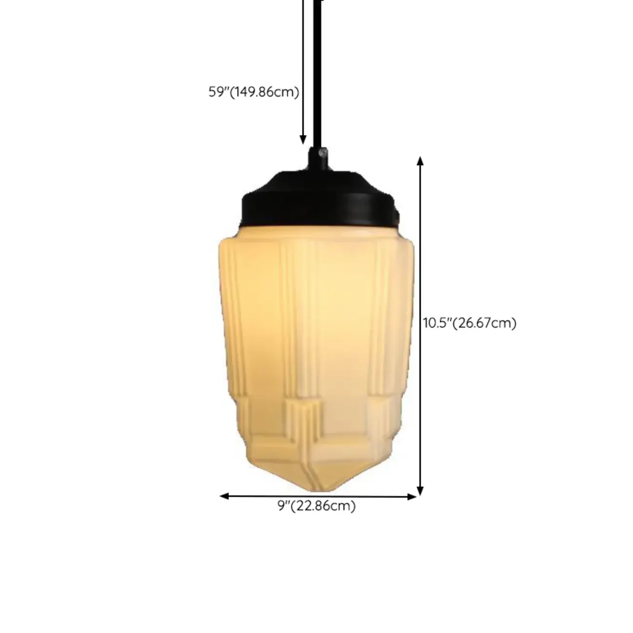 Modern Frosted Glass LED bedside pendant lamp in Hazelnut Tone