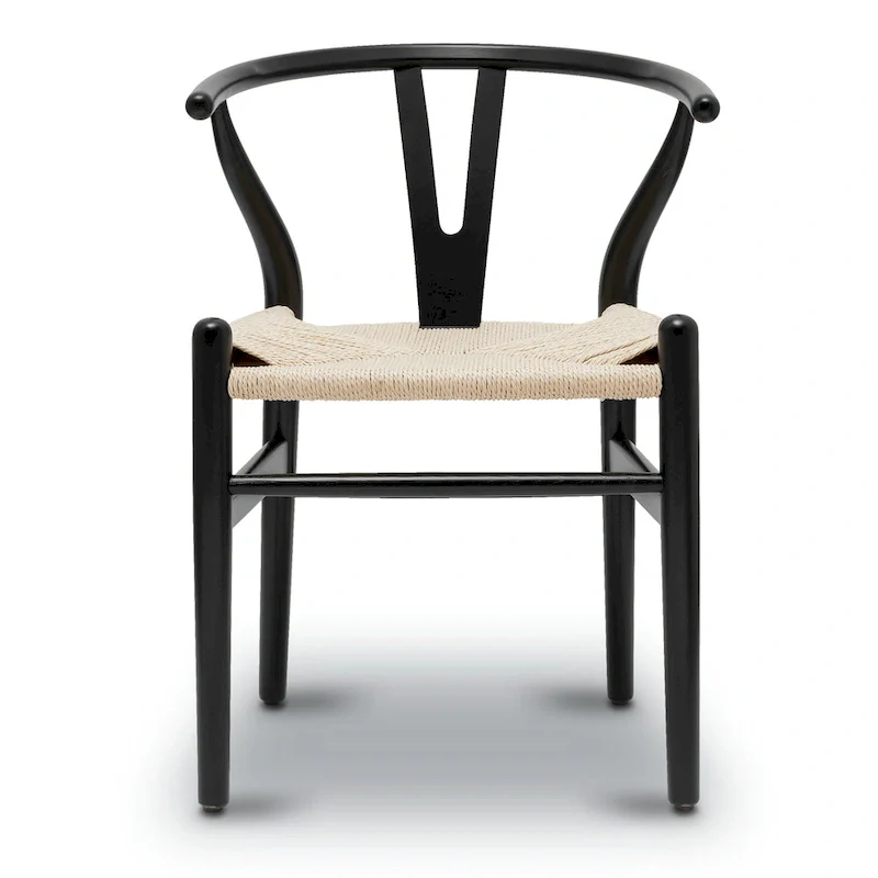 Poly & Bark Weave Chair - Solid Wood with Woven Seat