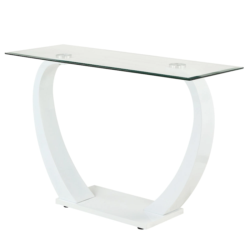 Cres Glam Glasstop 3-Piece Coffee Table Set by Furniture of America