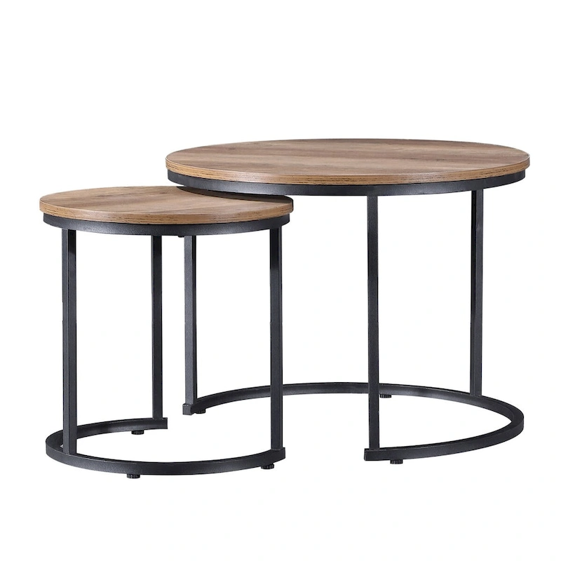 Ledel Modern 2-Piece Nesting Coffee Table Set