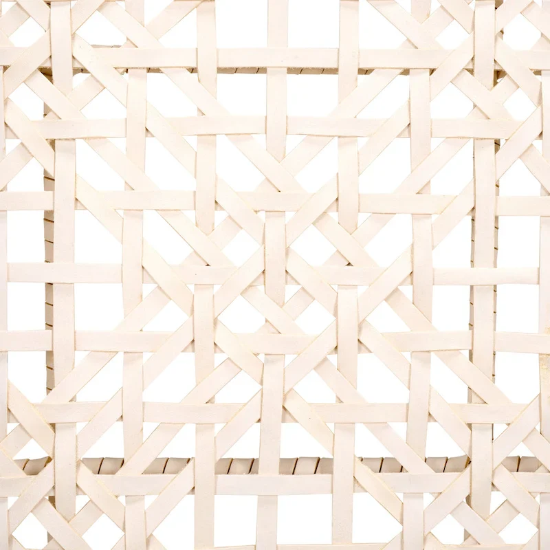 Munro Wanda Woven Leather & Solid Wood Accent Chair (Fully Assembled) - 22 W x 20.5 L x 28.5 H - 22Wx21Dx29H