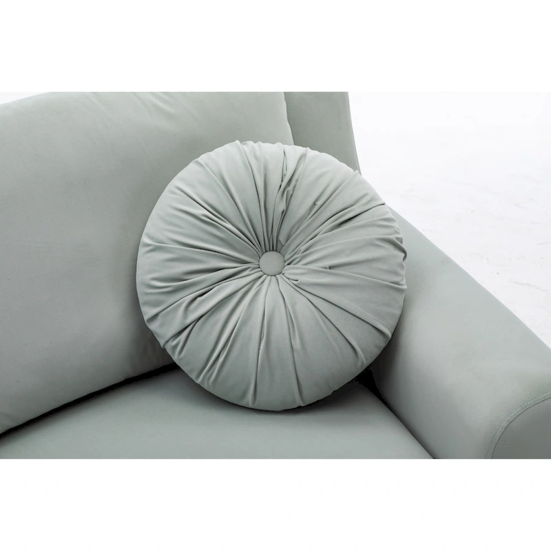 136  Velvet Semicircle couch Modular Curve Sectional Sofa