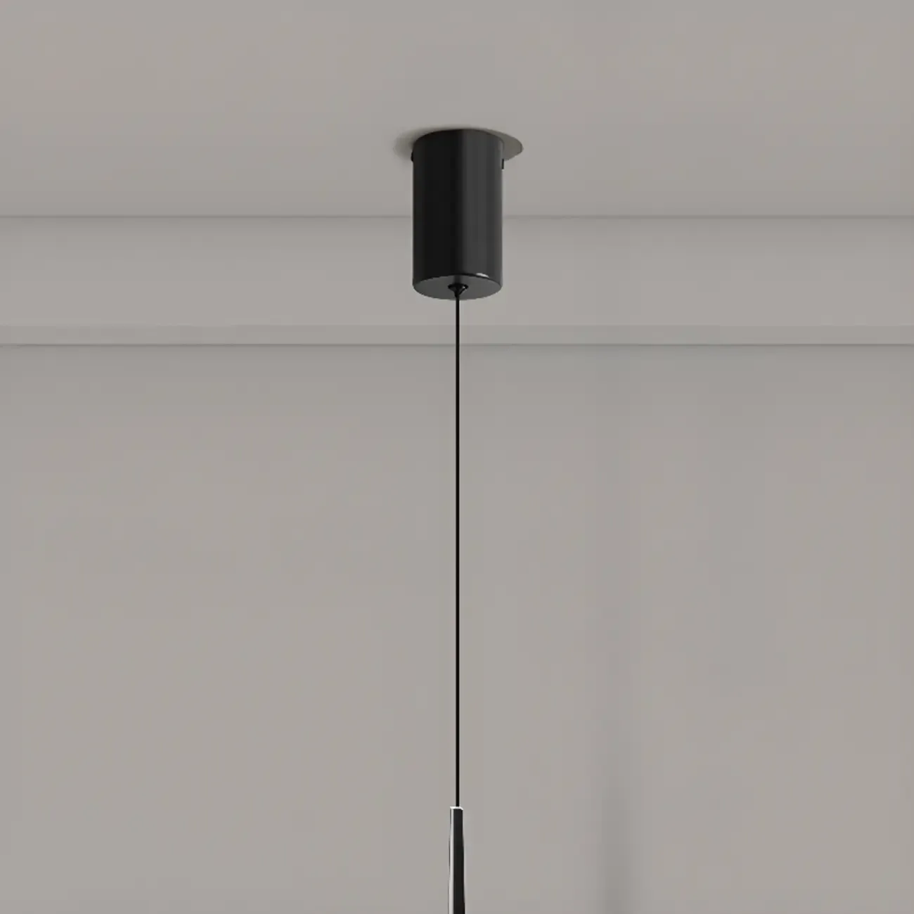 Modern Dimming Streamlined Metal Acrylic Pendant Light