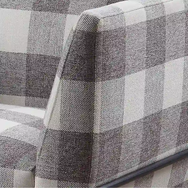 Duval Black Flared Armrest Accent Chair