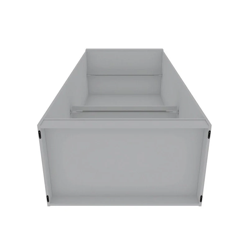 35.9 Open Double Hanging Modern Wardrobe Closet with 2 Hanging Rods