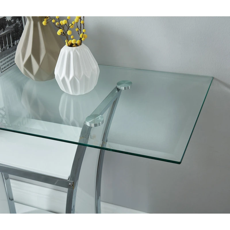 Bofi Modern 48-inch Metal 2-Shelf Sofa Table by Furniture of America