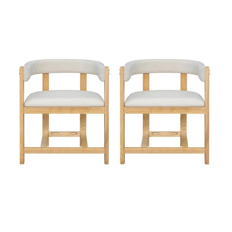 Christopher Knight Home - Bennett Elegant Barrel-Back Dining Armchair Set of 2