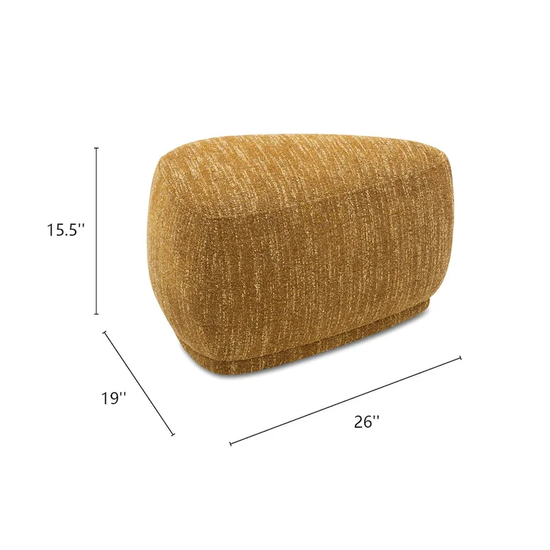 Pebble 26 Rounded Triangle Cocktail Ottoman