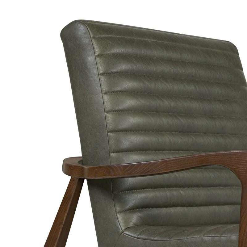 Poly & Bark Rowan Lounge Chair - Full Grain Genuine Italian Leather