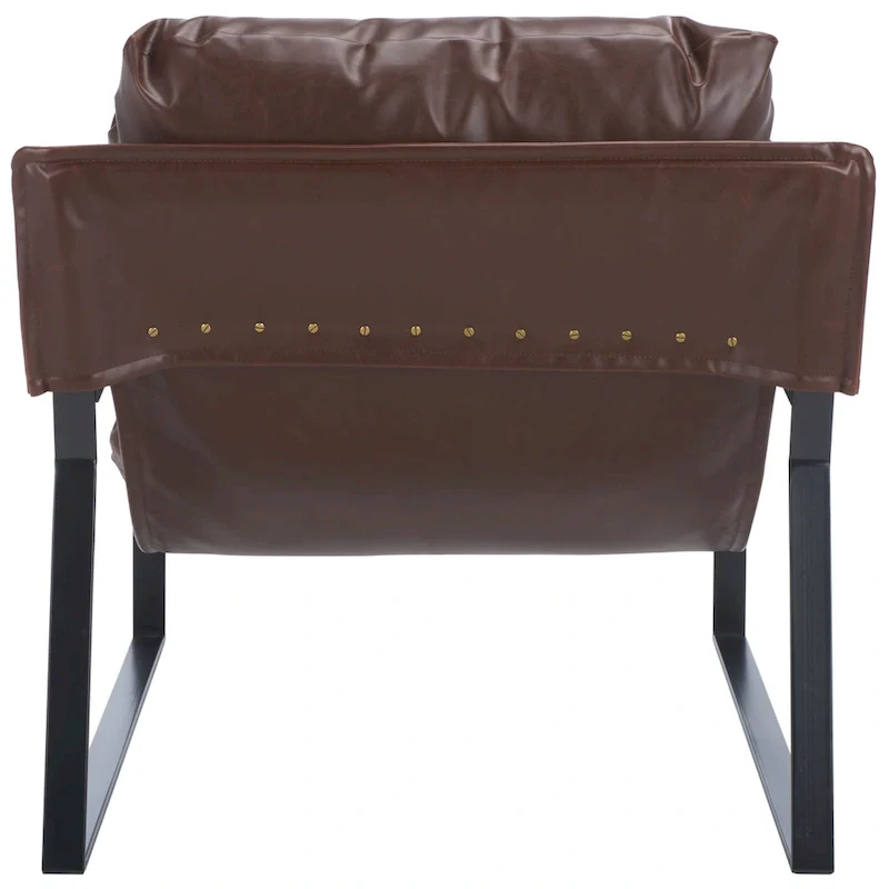 SAFAVIEH Elinor Pillow Top Accent Chair (Fully Assembled) - 31 In. W x 35 D In. x 33 In. H - 31Wx35Dx33H