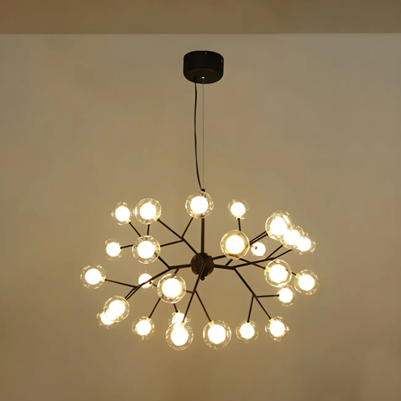 Adjustable Modern Globe Glass Sputnik Chandelier