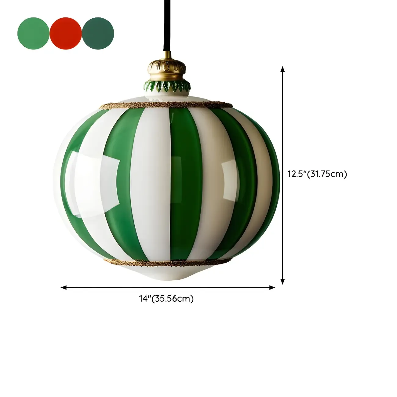 Modern Glass Green Globe Kitchen Pendant Lighting