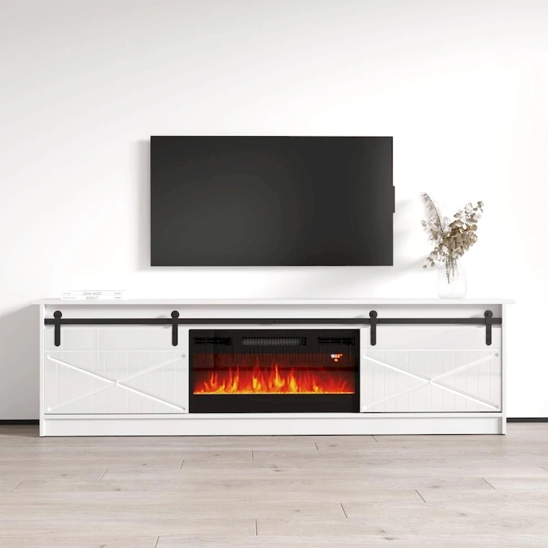 Granero BL-EF Electric Fireplace 79  TV Stand