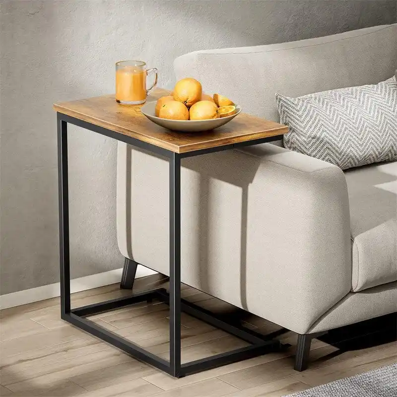 C Shaped End Table 27 inches High - 11.8D x 19.7W x 27H