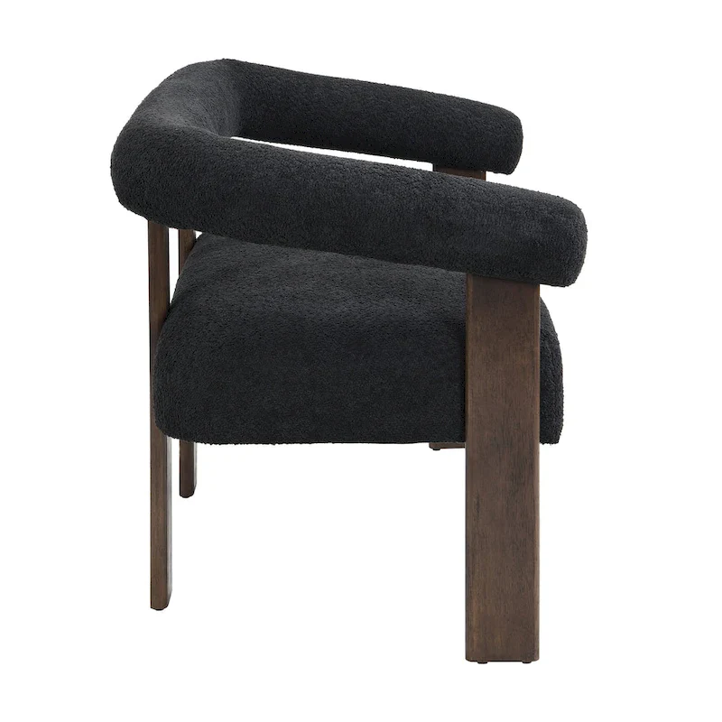 Loft Round armrest loveseat Rubber Wood