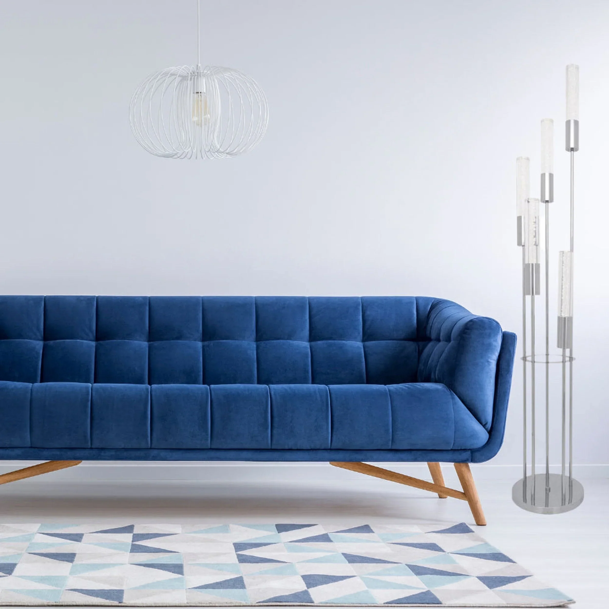 Acrylic LED Floor Lamp with 5 Lights