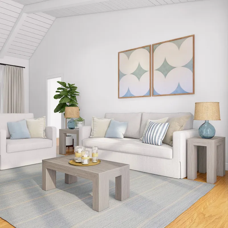 Plank and Beam Modern Rectangular Coffee Table - 40