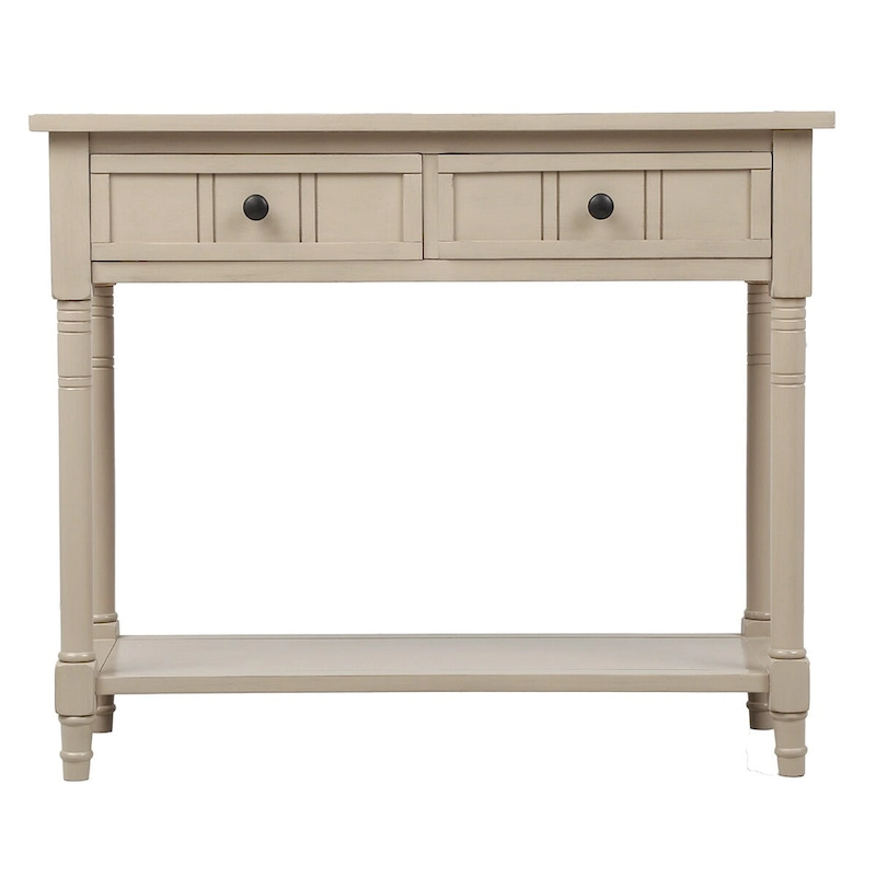 Daisy Series Console Table with 2 Drawers and Bottom Shelf