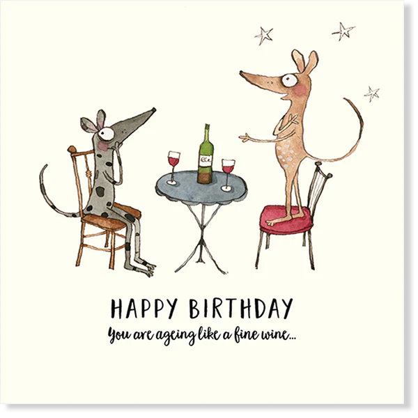 Affirmations - Twigseeds Birthday Card - Fine Wine - K202