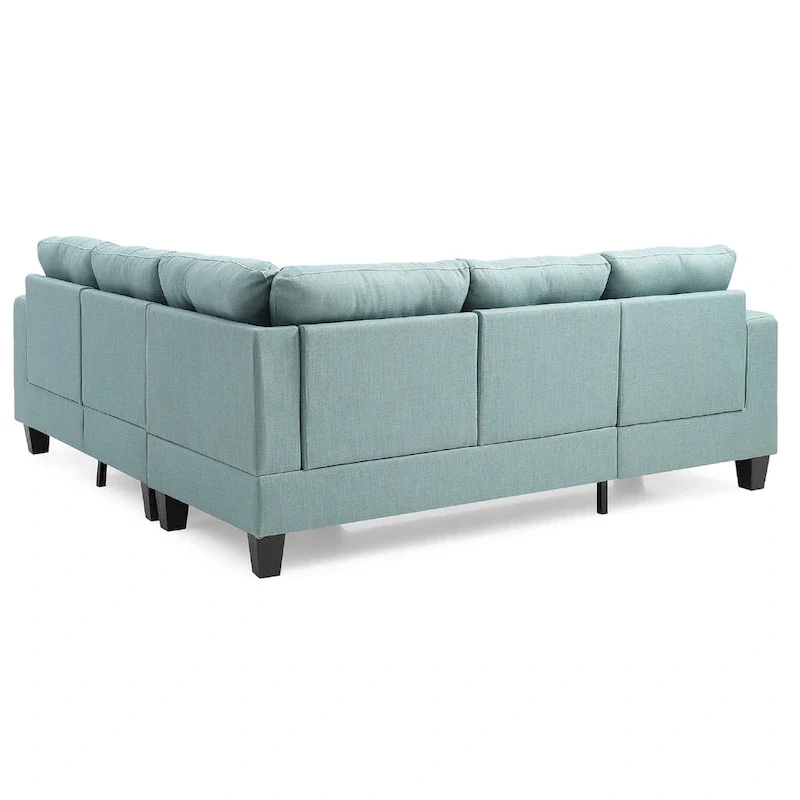 Newbury 82 in. W 2-piece Polyester Twill L Shape Sectional Sofa - 32L x 82W x 35H