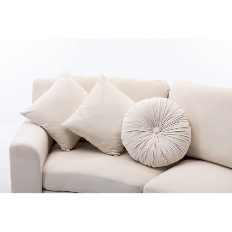 136 Velvet Semicircle couch Modular Curve Sectional Sofa