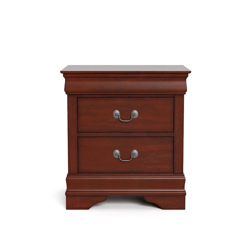 Furniture of America Devi Traditional 3-Piece Solid Wood Nightstand and Chest Set